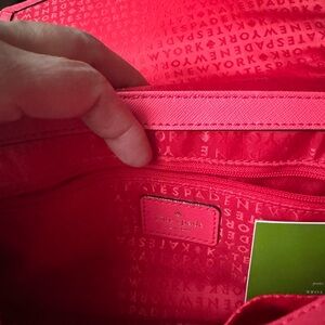 Kate Spade Chain Crossbody Bag red- orange color 10x 5 1/2 great condition